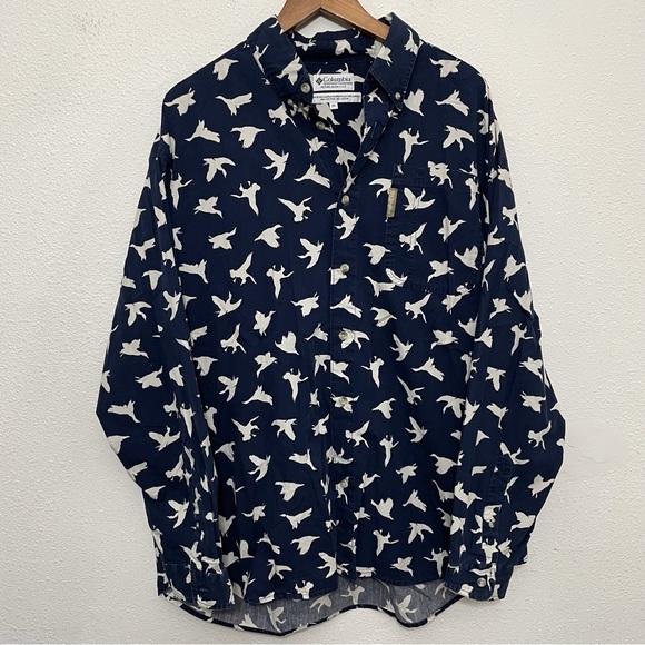 Vintage Columbia Long Sleeve Duck Shirt XXL - Picture 1 of 4